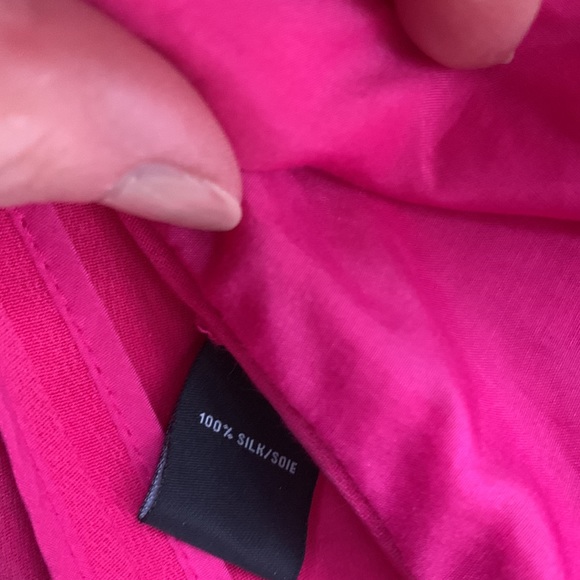 Lafayette 148 Hot 💕 Pink Barbie Silk Soft Long Sleeve One Button Jacket Blazer - Picture 8 of 16